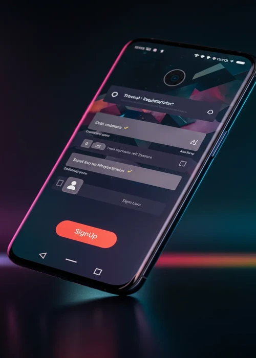 Interfaccia utente di registrazione su Oscarspin Casino con moduli compilati e opzioni di bonus attive, simboleggiante un processo facile e veloce.